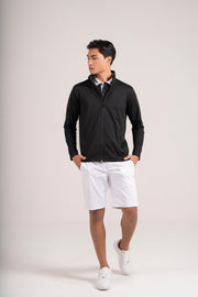 EGL Unisex Full Zip Golf Jacket - Black - Full Sleeves Athletic Performance Fit